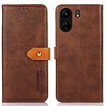 Θήκη Xiaomi Redmi 13C / Poco C65 KHAZNEH Leather Wallet Golden Clasp με βάση στήριξης