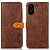 Θήκη Xiaomi Redmi 13C / Poco C65 KHAZNEH Leather Wallet Golden Clasp με βάση στήριξης