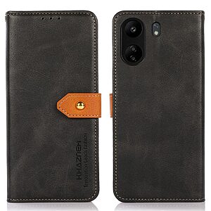 Θήκη Xiaomi Redmi 13C / Poco C65 KHAZNEH Leather Wallet Golden Clasp με βάση στήριξης