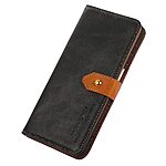 Θήκη Xiaomi Redmi 13C / Poco C65 KHAZNEH Leather Wallet Golden Clasp με βάση στήριξης, υποδοχές καρτών και μαγνητικό κούμπωμα μαύρο - Image 4