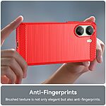 Θήκη Xiaomi Redmi 13C / Poco C65 Mad Mask Brushed TPU Carbon Πλάτη κόκκινο - Image 5