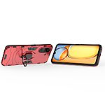 Θήκη Xiaomi Redmi 13C / Poco C65 Mad Mask Πλάτη Thin Armor με Μαγνητικό δαχτυλίδι και Βάση στήριξης TPU κόκκινο - Image 2