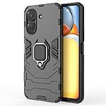 Θήκη Xiaomi Redmi 13C / Poco C65 Mad Mask Πλάτη Thin Armor με Μαγνητικό δαχτυλίδι και Βάση στήριξης TPU μαύρο