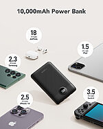 Power Bank VEGER W1170 (C11) 22.5W (max), PD20W, LED Display και ενσωματωμένα καλώδια εξόδου lightning, type-C, 10.000mAh μαύρο - Image 6