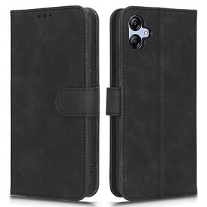 Θήκη Samsung Galaxy A04e / F04 OEM Leather Skin touch Feeling με βάση στήριξης