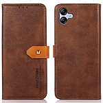 Θήκη Samsung Galaxy A04e / F04 KHAZNEH Leather Wallet Golden Clasp με βάση στήριξης