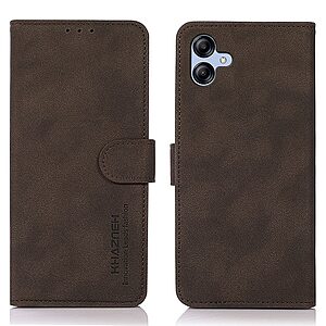 Θήκη Samsung Galaxy A04e / F04 KHAZNEH Litchi Retro Texture Leather με βάση στήριξης