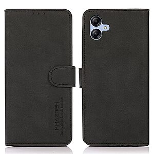 Θήκη Samsung Galaxy A04e / F04 KHAZNEH Litchi Retro Texture Leather με βάση στήριξης