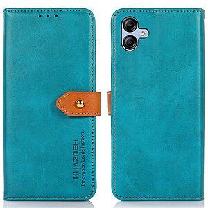 Θήκη Samsung Galaxy A04e / F04 KHAZNEH Leather Wallet Golden Clasp με βάση στήριξης
