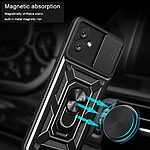 Θήκη Samsung Galaxy A04e / F04 Mad Mask Camshield Armor Guard Πλάτη με προστασία για την κάμερα, Kickstand και Βάση στήριξης από σκλήρό Premium TPU κόκκινο - Image 4