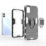 Θήκη Samsung Galaxy A04e / F04 Mad Mask Πλάτη Thin Armor με Μαγνητικό δαχτυλίδι και Βάση στήριξης TPU μπλε - Image 4