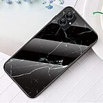 Θήκη Samsung Galaxy A04e / F04 OEM σχέδιο Marble με Πλάτη Tempered Glass TPU μαύρο - Image 2