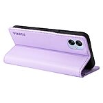 Θήκη Samsung Galaxy A04e / F04 Yikatu Folio Series με βάση στήριξης, υποδοχή καρτών και μαγνητικό κούμπωμα Flip Wallet από συνθετικό δέρμα και TPU μωβ ανοιχτό - Image 3