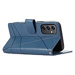 Θήκη Samsung Galaxy M34 5G Dierfeng DF 06 Foldable Series με βάση στήριξης, υποδοχή καρτών και μαγνητικό κούμπωμα Flip Wallet από συνθετικό δέρμα και εσωτερικό TPU μπλε - Image 4