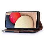 Θήκη Samsung Galaxy M34 5G KHAZNEH Litchi Retro V3 Texture Leather με βάση στήριξης, υποδοχές καρτών και μαγνητικό κούμπωμα καφέ - Image 3