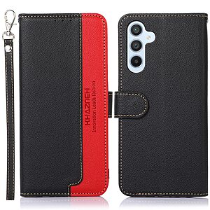 Θήκη Samsung Galaxy M34 5G KHAZNEH Litchi Retro V3 Texture Leather με βάση στήριξης