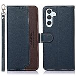 Θήκη Samsung Galaxy M34 5G KHAZNEH Litchi Retro V3 Texture Leather με βάση στήριξης