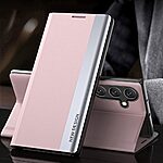 Θήκη Samsung Galaxy M34 5G New Design Leather Stand Cover από συνθετικό δέρμα ροζ - Image 2