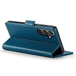 Θήκη Samsung Galaxy S23 FE 5G CaseMe 023 Series Πορτοφόλι με βάση στήριξης, υποδοχές καρτών και μαγνητικό κούμπωμα από συνθετικό δέρμα και TPU μπλε - Image 3