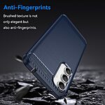 Θήκη Samsung Galaxy S23 FE 5G Mad Mask Brushed TPU Carbon Πλάτη μπλε - Image 3