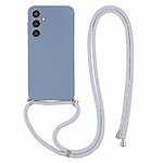 Θήκη Samsung Galaxy S23 FE 5G OEM Soft Silicone Sockproof v3 πλάτη με κορδόνι από αντικραδασμικό TPU γκρι