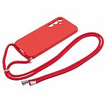 Θήκη Samsung Galaxy S23 FE 5G OEM Soft Silicone Sockproof v3 πλάτη με κορδόνι από αντικραδασμικό TPU κόκκινο - Image 2