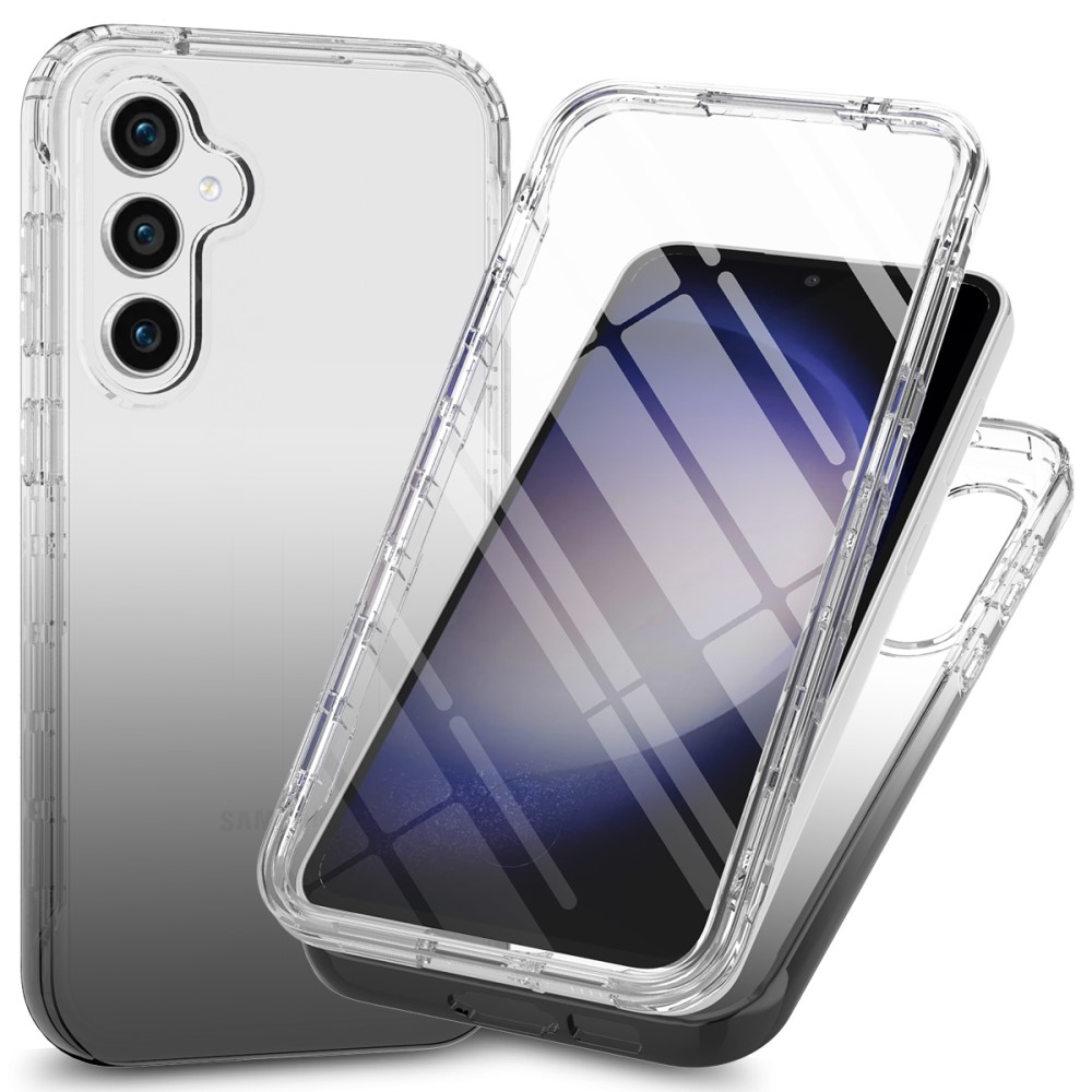 Θήκη Samsung Galaxy S23 FE 5G OEM Transparent Full Cover Case 360° από TPU Frame μαύρο Θήκη Samsung Galaxy S23 FE 5G OEM Transparent Full Cover Case 360° από TPU Frame μαύρο