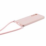 Θήκη Samsung Galaxy S23 FE 5G OEM Soft Silicone Sockproof v3 πλάτη με κορδόνι από αντικραδασμικό TPU ροζ - Image 3