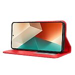 Θήκη Xiaomi Redmi Note 13 5G Mad Mask Folio Series v3 με βάση στήριξης, υποδοχή καρτών και μαγνητικό κούμπωμα Flip Wallet από συνθετικό δέρμα και TPU κόκκινο - Image 3