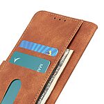 Θήκη Xiaomi Redmi Note 13 Pro 5G / Poco X6 5G KHAZNEH Litchi Retro Texture Leather με βάση στήριξης, υποδοχές καρτών και μαγνητικό κούμπωμα καφέ - Image 5