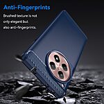 Θήκη OnePlus 12R 5G Mad Mask Brushed TPU Carbon Πλάτη μπλε - Image 3