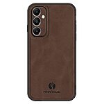 Θήκη Samsung Galaxy A05s ANNYOJO Magnetic Leather πλάτη με ενσωματωμένο μαγνήτη και υποστήριξη μαγνητικής βάσης από συνθετικό δέρμα TPU καφέ