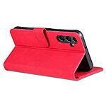 Θήκη Samsung Galaxy A05s AZNS Litchi Retro AZNS Texture Leather με βάση στήριξης, υποδοχές καρτών και μαγνητικό κούμπωμα κόκκινο - Image 4