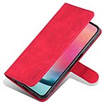 Θήκη Samsung Galaxy A05s AZNS Litchi Retro AZNS Texture Leather με βάση στήριξης, υποδοχές καρτών και μαγνητικό κούμπωμα κόκκινο - Image 5