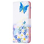 Θήκη Samsung Galaxy A05s OEM Blue Butterfly & Flowers με βάση στήριξης, υποδοχές καρτών και μαγνητικό κούμπωμα Flip Wallet από συνθετικό δέρμα και TPU - Image 5