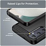 Θήκη Samsung Galaxy A05s Mad Mask Brushed TPU Carbon Πλάτη μαύρο - Image 5