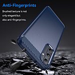 Θήκη Samsung Galaxy A05s Mad Mask Brushed TPU Carbon Πλάτη μπλε - Image 2