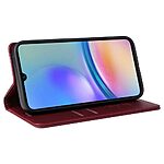 Θήκη Samsung Galaxy A05s YIKATU Folio Series με βάση στήριξης, υποδοχή καρτών και μαγνητικό κούμπωμα Flip Wallet από συνθετικό δέρμα και TPU βαθύ κόκκινο - Image 4