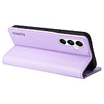 Θήκη Samsung Galaxy A05s YIKATU Folio Series με βάση στήριξης, υποδοχή καρτών και μαγνητικό κούμπωμα Flip Wallet από συνθετικό δέρμα και TPU μωβ - Image 3