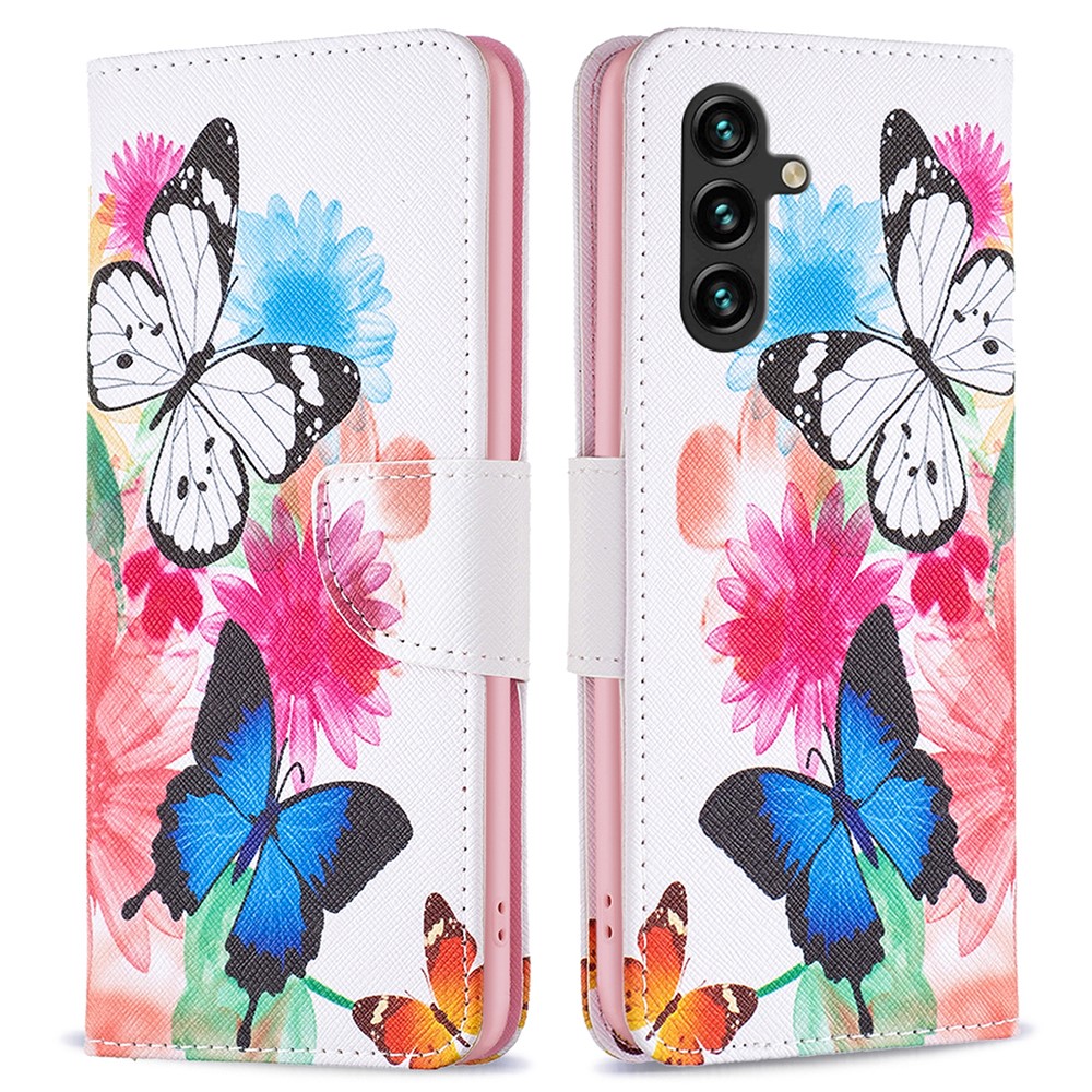 Θήκη Samsung Galaxy A15 4G / A15 5G OEM Vivid Butterflies με βάση στήριξης Θήκη Samsung Galaxy A15 4G / A15 5G OEM Vivid Butterflies με βάση στήριξης