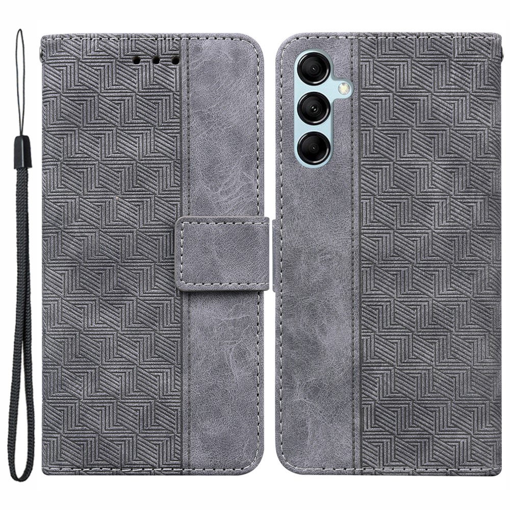 Θήκη Samsung Galaxy A15 4G / A15 5G Mad Mask Leather Wallet Case Geometry Style με βάση στήριξης Θήκη Samsung Galaxy A15 4G / A15 5G Mad Mask Leather Wallet Case Geometry Style με βάση στήριξης
