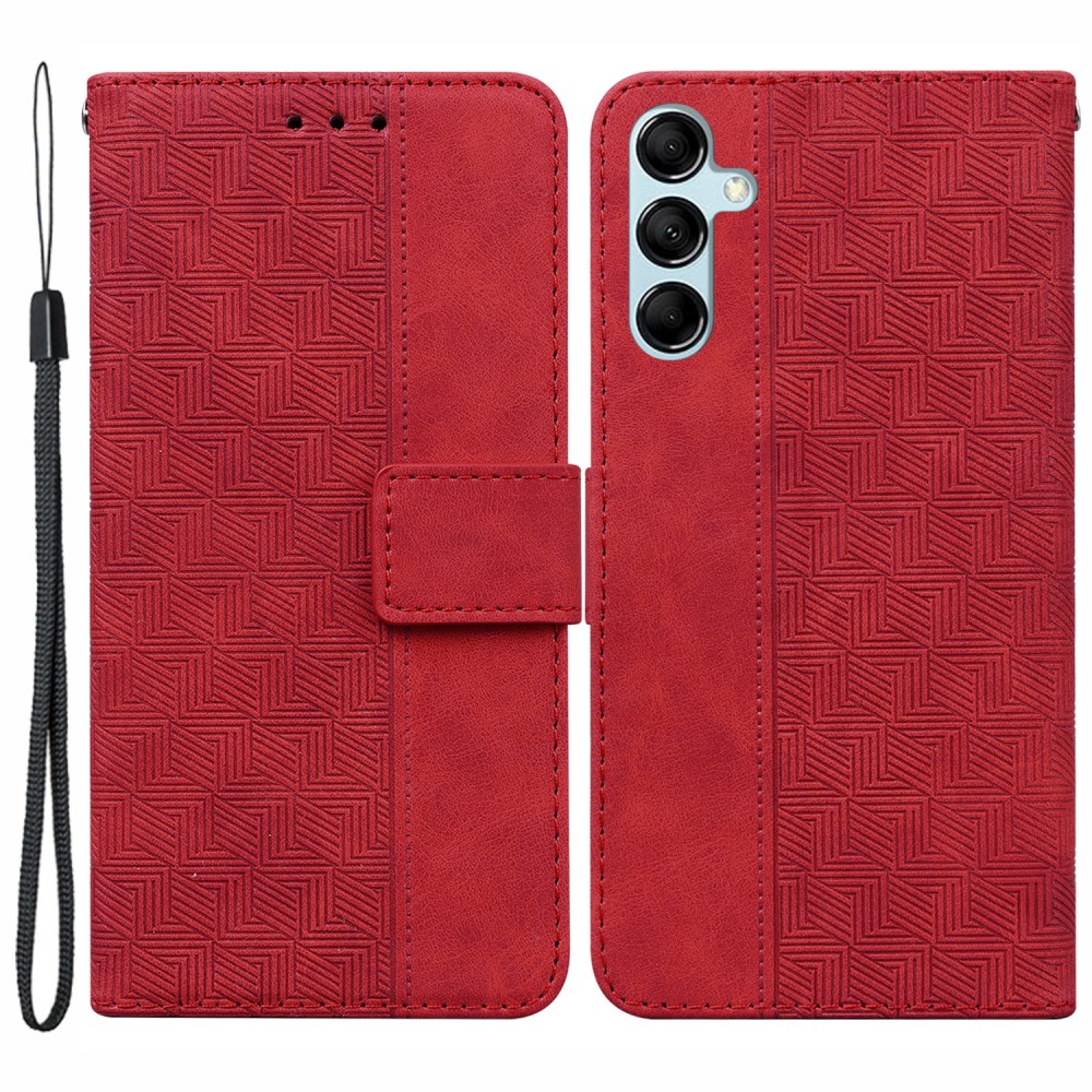 Θήκη Samsung Galaxy A15 4G / A15 5G Mad Mask Leather Wallet Case Geometry Style με βάση στήριξης Θήκη Samsung Galaxy A15 4G / A15 5G Mad Mask Leather Wallet Case Geometry Style με βάση στήριξης