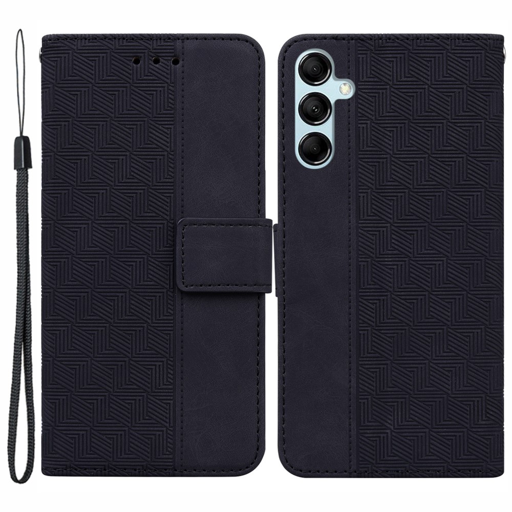 Θήκη Samsung Galaxy A15 4G / A15 5G Mad Mask Leather Wallet Case Geometry Style με βάση στήριξης Θήκη Samsung Galaxy A15 4G / A15 5G Mad Mask Leather Wallet Case Geometry Style με βάση στήριξης