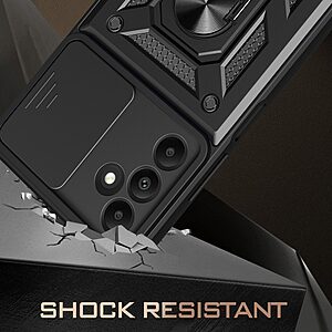 Kickstand και Βάση στήριξης από σκλήρό Premium TPU μαύρο