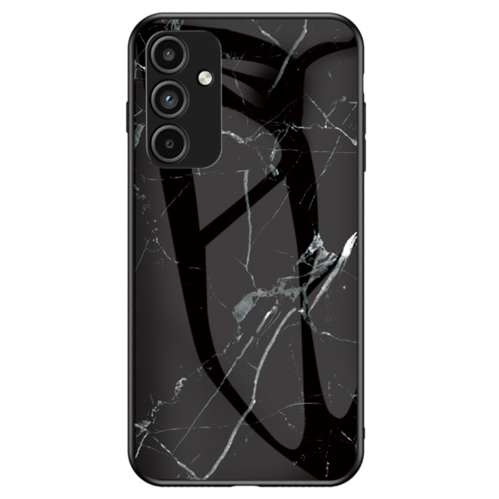 Θήκη Samsung Galaxy A15 4G / A15 5G OEM σχέδιο Marble με Πλάτη Tempered Glass TPU μαύρο Θήκη Samsung Galaxy A15 4G / A15 5G OEM σχέδιο Marble με Πλάτη Tempered Glass TPU μαύρο