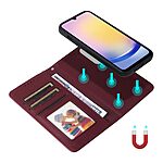 Θήκη Samsung Galaxy A25 5G BETOPNICE Leather Wallet v005 με μαγνητική αποσπόμενη πλάτη, βάση στήριξης, υποδοχές καρτών και μαγνητικό κούμπωμα βαθύ κόκκινο - Image 4