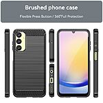 Θήκη Samsung Galaxy A25 5G Mad Mask Brushed TPU Carbon Πλάτη μαύρο - Image 3