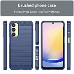 Θήκη Samsung Galaxy A25 5G Mad Mask Brushed TPU Carbon Πλάτη μπλε - Image 3