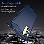 Θήκη Samsung Galaxy A25 5G Mad Mask Brushed TPU Carbon Πλάτη μπλε - Image 4