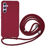 Θήκη Samsung Galaxy A25 5G OEM Soft Silicone Sockproof v3 πλάτη με κορδόνι από αντικραδασμικό TPU βαθύ κόκκινο